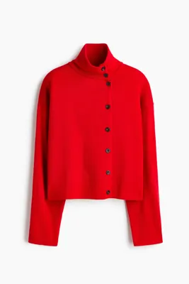 H&M Yarım Balıkçı Yakalı Triko Hırka