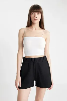Defacto İnce Askılı Crop Pamuklu Beyaz Iç Atlet-fall In Love Y2249az24au