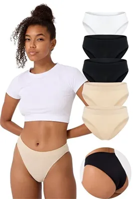 FOREVER MORE 5'li Kadın Dikişsiz Basic Slip Küot