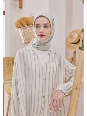 Fresh Scarfs Pamuk İpek Eşarp Açık Gri