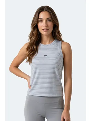 slazenger KOREY Kadın Kolsuz Beyaz Tişört