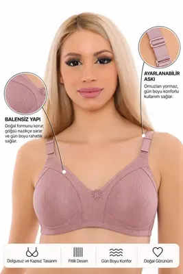 içtemoda Telsiz Balensiz Desteksiz Dolgusuz Pedsiz Kapsız Toparlayıcı Minimizer Sütyen SB1005
