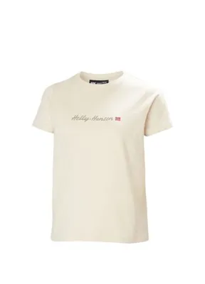 Helly Hansen Core Graphic 2.0 Cream Kadın T-Shirt
