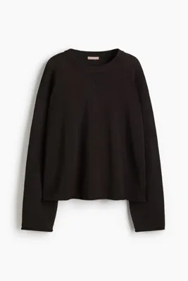 H&M Kıvrık Kenarlı Kazak