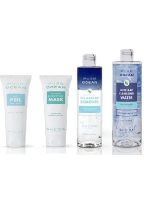 Sheida Pure Ocean Makyaj ,Yüz Temizleme ve Peeling Seti