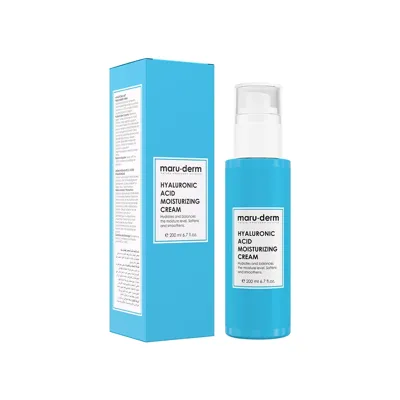 Maru.Derm Maruderm Yüz Ve Vücut Cilt Bakım Kremi Hyalüronik Asit Nemlendirici 200 ml
