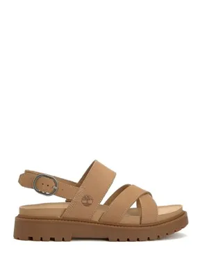 Timberland Clairemont Way Koyu Bej Kadın Deri Sandalet