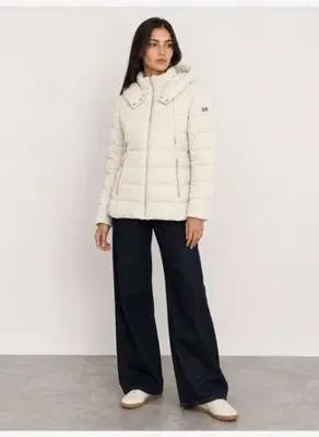Loft Taş Kadın Kapüşonlu Slim Fit Mont