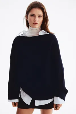 H&M Yün Karışımlı Oversize Kazak