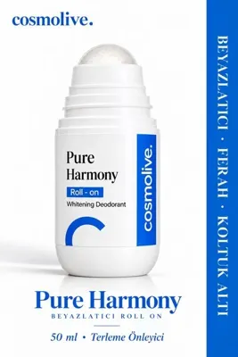 Cosmolive Pure Harmony Koltuk Altı Beyazlatıcı Roll On Deodorant Kararma Görünümüne Karşı Terleme Önleyici