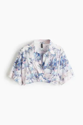 H&M Baskılı Kısa Gömlek