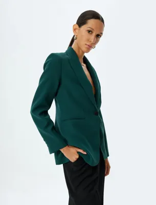 Koton Blazer Ceket Kruvaze Cep Detaylı