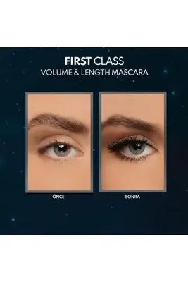 MyBest Cosmetics First Class Hacim ve Uzatma Etkili Maskara