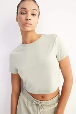 Defacto Crop Basic Sporcu Tişört D7295AX25SP