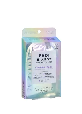 voesh New York Pedi In A Box Glimmer Unicorn 5 Adımlı Pedikür Seti