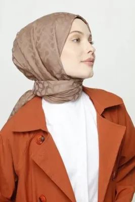 VALORSCARF Mocha Bloom Desen Şal