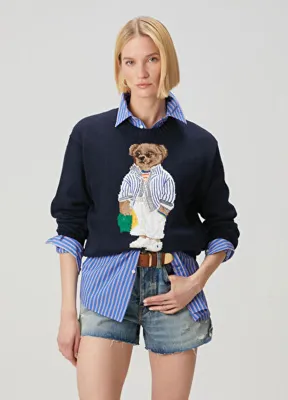 Polo Ralph Lauren Polo Bear Relaxed Fit Lacivert Kazak