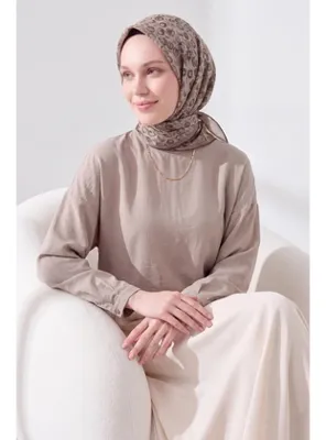 Silk Home Soft Eşarp Vintage Floral Vizon