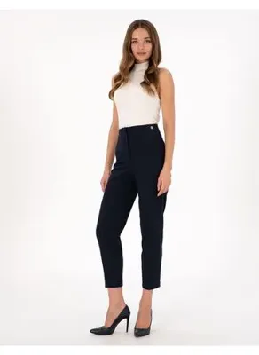 Pierre Cardin Lacivert Carrot Fit Kumaş Pantolon