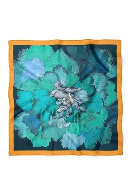 nehir eşarp Çiçek Desen Fular Bandana 70x70 Cm