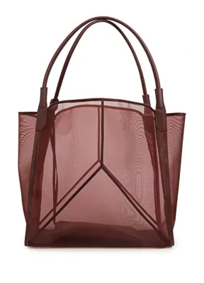 Victoria Beckham Bordo Kadın Transparan Çanta