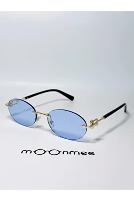 MOONMEE Lipafi Oval Kadın Güneş Gözlüğü Degrade Kesme Cam UV400 Korumalı