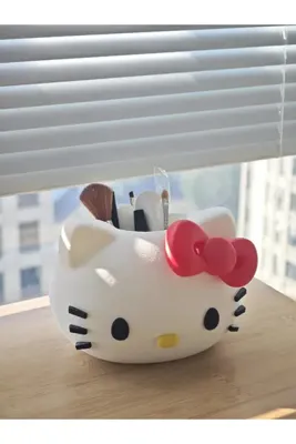 nexprint3dtasarım Hello Kitty kalemlik makyaj fırçası tutacağı