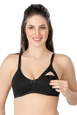 Luna Siyah Emay 1421 Modal Cotton Emzirme Sütyen-95