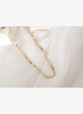 Safir Mücevher Altın Pul Kolye