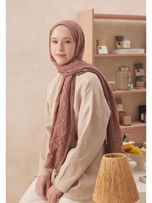 Fresh Scarfs Vual Crash Şal Gül Kurusu