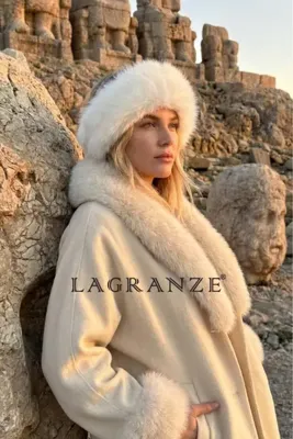 LAGRANZE Lagranzе Aurora Peluş Tüylü Esnek Kışlık Bandana