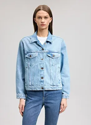 Mavi Açık Mavi Kadın Pamuklu Denim Ceket M1110505-87809 RUBY