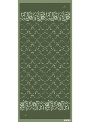 19v69 ITALIA Etnik Desen Venezia Seri Şal Askısı ile Birlikte 90X200 cm Yeşil