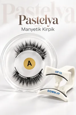 Pastelya 1 ÇİFT Doğal Görünüm, Yumuşak Manyetik Kirpikler, Aplikatörlü, Su Geçirmez -(Bilgiler Açıklama Kısmında)