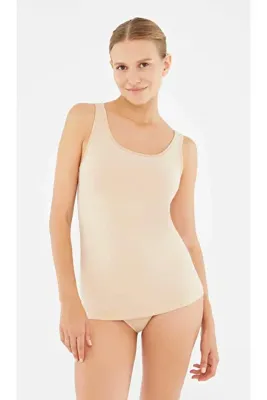 Dagi Kadın Geniş Yaka - Kalın Askılı, Basic % 95 Cotton 2'li Atlet