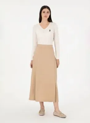 U.S. Polo Assn. Kum Kadın Regular Fit Etek JADIRA