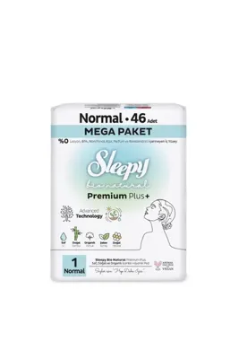 NW NessiWorld Bio Natural Premium Plus Mega Normal Ped 46 Adet