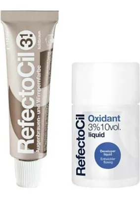 Esplendor Refectocil Kaş ve Kirpik Boyası No :3.1+Oxidant 3%10 Volum Liquid 100 ML_KAŞ_BOYASI-296