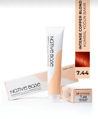 Native Base Saç Boyası 7.44 Kumral Yoğun Bakır 100 ml