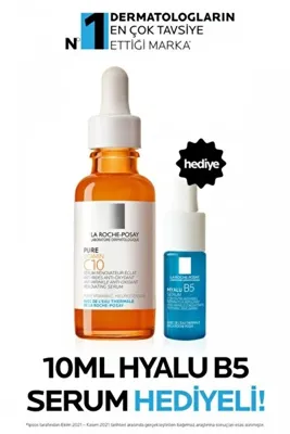 La Roche Posay PURE VITAMIN C12 SERUM 30 ML + HYALU B5 SERUM 10 ML SETİ