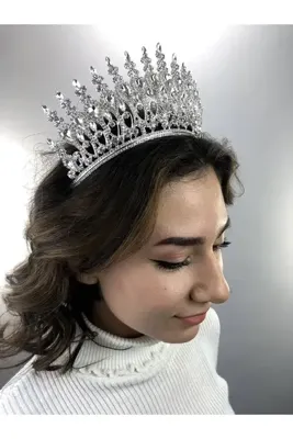 Genel Markalar Gümüş Rengi Chloe Model Kına Ve Gelin Tacı – Taç – Taç