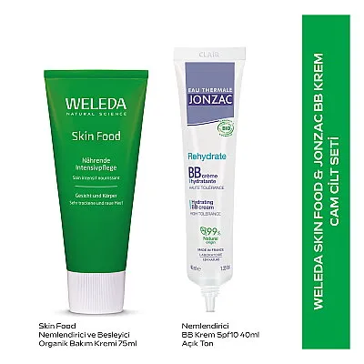 Weleda Skin Food & Jonzac BB Krem Açık Ton Cam Cilt Seti