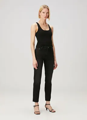 Toteme Low Tapered Siyah Jean Pantolon
