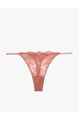 Koton Çiçekli Dantelli String Külot