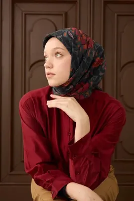 Silk Home Velora Eşarp Vintage Damask Koyu Yeşil