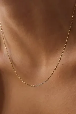 ByFlorya Jewelry Çelik Ince Singapur Zincir Kolye Ince Burgu Zincir 1mm Zarif Minimal 45cm