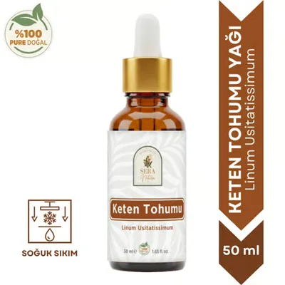 Sera Natura Keten Tohumu Yağı 50 ml – %100 Doğal Omega 3 Kaynağı
