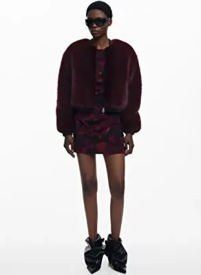 Desigual Bordo Kadın Mont 25WWEW67