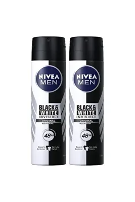 Nivea 2 Adet Men Invisible Black&white Fresh Erkek Deodorant Sprey 150 Ml