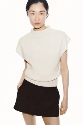 H&M Kep Kollu İnce Triko Üst